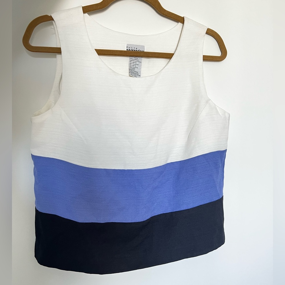Colorblock Crop Sleeveless Top